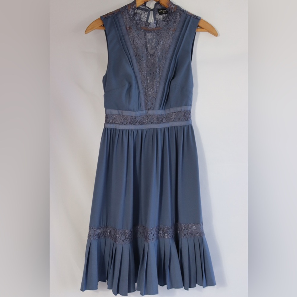 New Little Mistress petite lace mini dress new